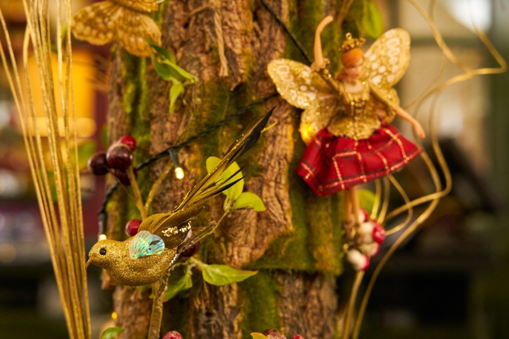 Hush Mayfair Enchanted Forest - gold plaid fairies
