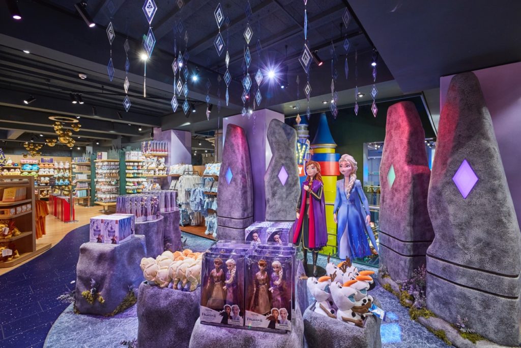 Propability and Flourish Trading Frozen II figures at London flagship Disney store