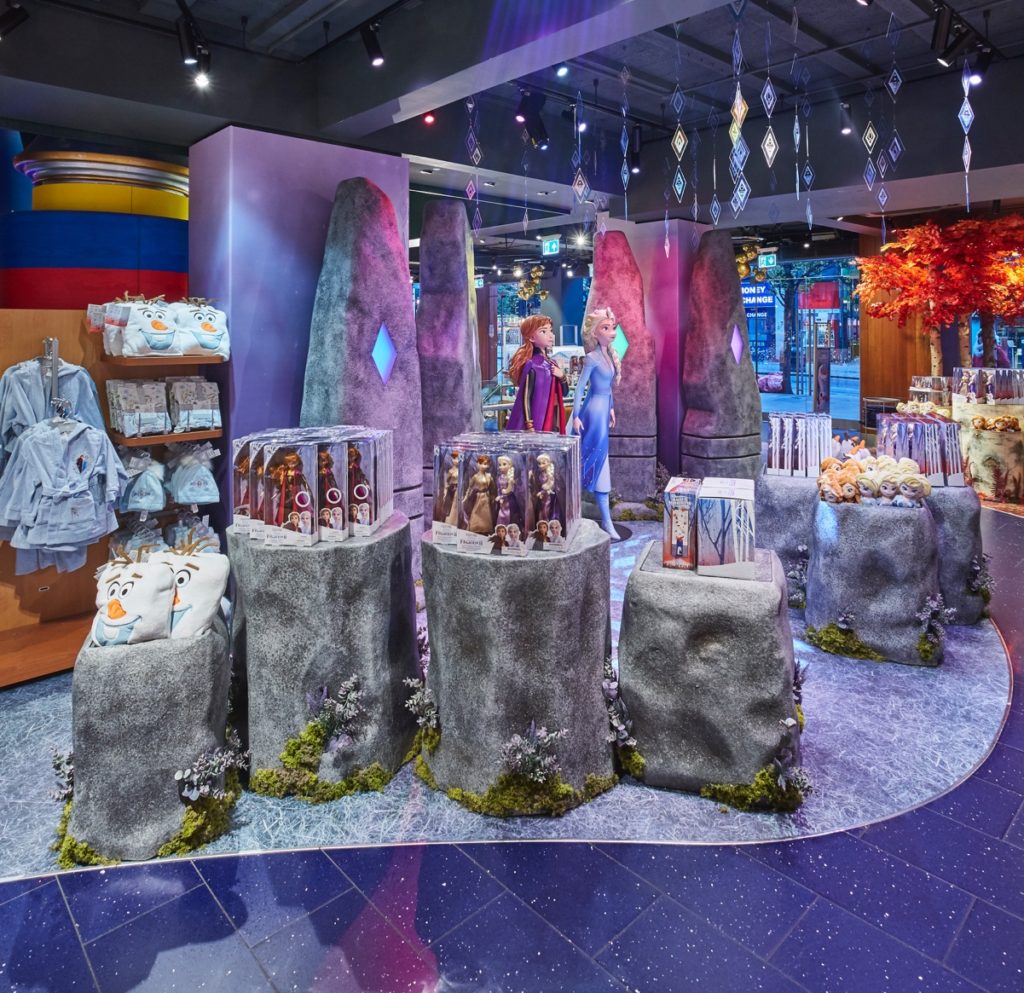 Rune stones - Propability and Flourish Trading Frozen II merchandise at London flagship Disney store